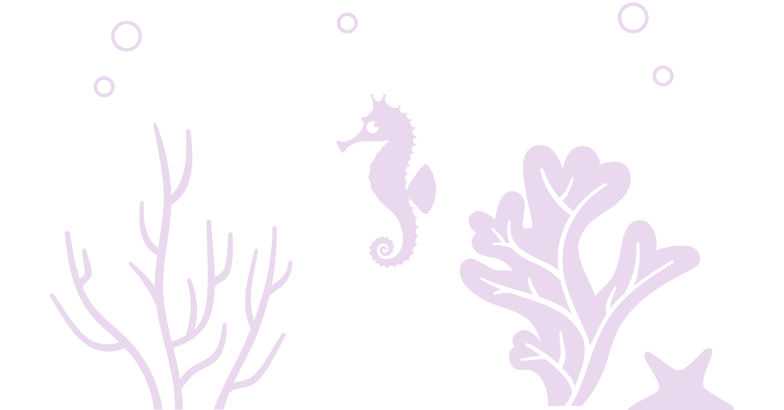 Illustration Zeichnung mit Unterwasser-Elementen