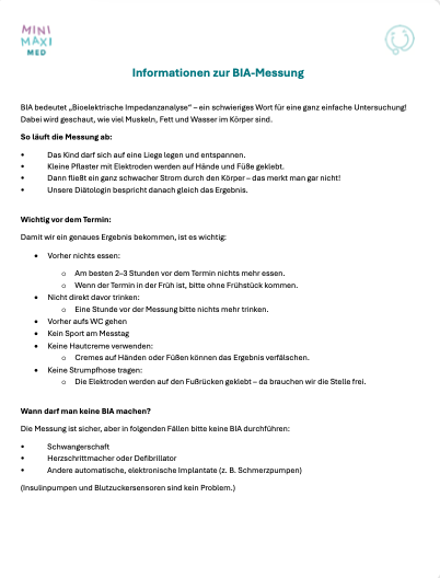 Vorschaubild BIA Messung